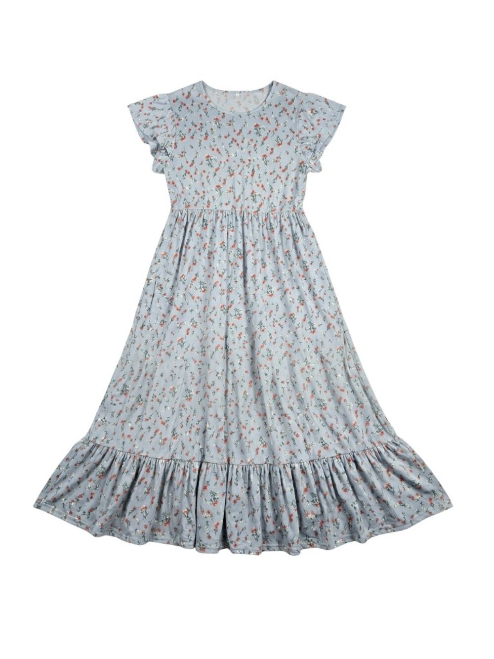 NWT | Keluummi Light Blue Floral Tiered Dress | Cottagecore | Plus Size 18